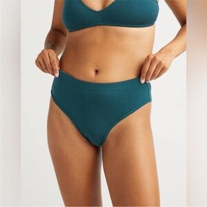 NEW! Richer Poorer Women’s High Waist Brief Reflecting Pond Teal Size S NWT